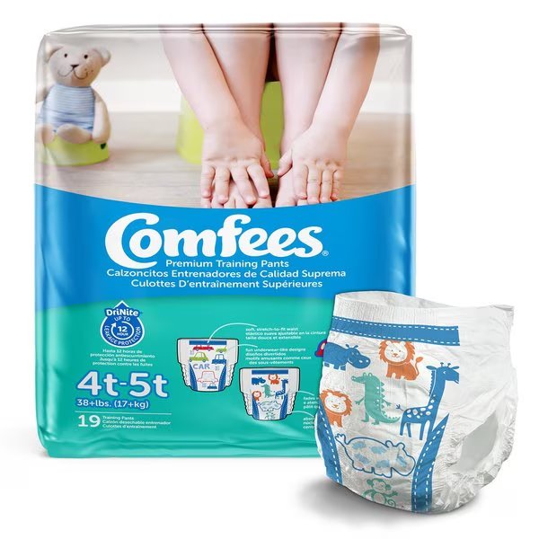 Comfees Toddler Training Pants Size 4T to 5T Over 38 lbs, PK 19, Comfees, Mfr#: CMF-B4